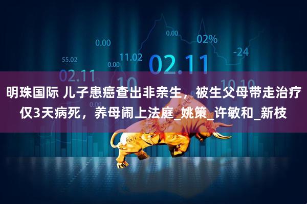 明珠国际 儿子患癌查出非亲生，被生父母带走治疗仅3天病死，养母闹上法庭_姚策_许敏和_新枝