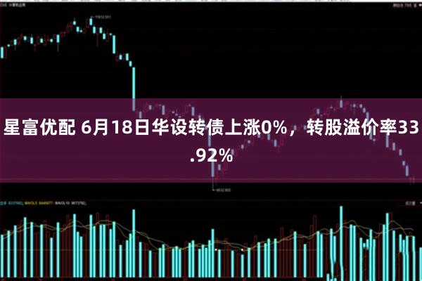 星富优配 6月18日华设转债上涨0%，转股溢价率33.92%